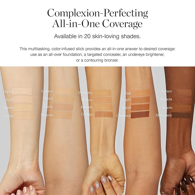 Ogee Sculpted Complexion Foundation Stick (Aspen 1.0W - Fair, Warm Undertones) Full Coverage Foundation Makeup - Instantly Balance & Even Complexion - 70% Organic Ingredients