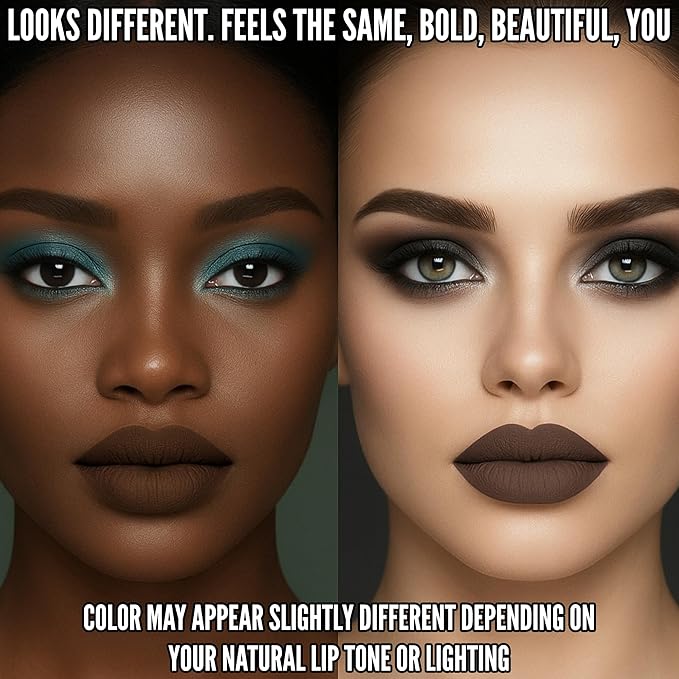 Mynena Brown Long Lasting Lipstick for Women Waterproof & Transfer-Proof | Hydrating with Shea Butter | Bold Pigment Intense Matte Color Lip Stain | Talc-Free & Vegan Product that Performs | Cyndia