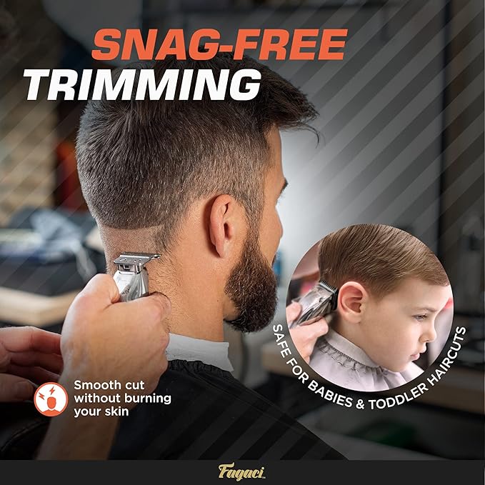 Fagaci Professional Hair Clippers for Men & Hair Clips for Styling Sectioning, Barber Clippers for Hair Cutting, Cordless Hair Clippers and Trimmers Set, Maquina de Cortar Cabello, Haircut Barber Kit