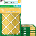 Filterbuy 16x30x1 Air Filter MERV 11 Superior Pet & Allergy Defense, by Filterbuy