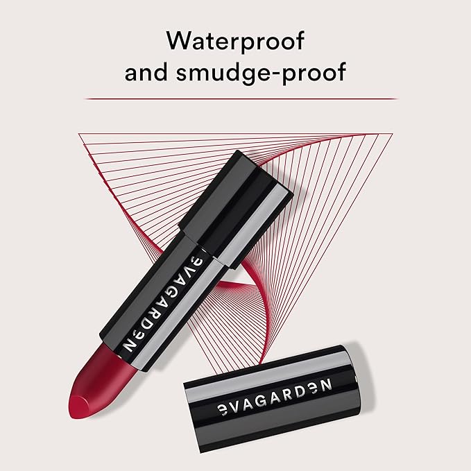 EVAGARDEN Classy Lipstick - Formulated with Natural Oils - Envelopes Your Skin with Satin Effect - Light, Pigmented Blend Gives Full Coverage and Chic Finish Instantly - 614 Brick Red - 0.1 oz