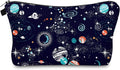 Cute Travel Makeup Bag Cosmetic Bag Small Pouch Gift for Women (Space)