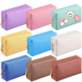 Sanwuta 9 Pcs Makeup Bags Bulk PU Double Zippers Cosmetic Bag Makeup Toiletry Christmas Small Pouch Portable Travel Organizers Case for Women Bridesmaid Party End of The Year(Vintage Colors)