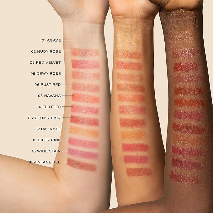 Melixir Vegan Lip Butter (12 Colors), Hydrating Tinted Lip Balm Stick, Bee-Free, Petrolatum-Free, Plant-Based, Moisturizes Dry & Chapped Lips With Shea Butter, Sheer, Natural Finish - #02 Nudy Rose