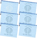 SOIDRAM 6PCS Bridesmaid Makeup Bag Clear Zippered Bag Bridesmaid Proposal Gifts Cosmetic Pouch for Wedding Party Favors Bachelorette Party Decorations Toiletry Organizer Bag Cosmetic Case Gift