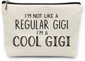 huester Gigi Gifts Makeup Bag, Gigi Gifts for Grandma Make Up Bag, Mothers Day Gifts for Gigi, Grandma Gifts, I’m Cool Gigi Cosmetic Bag Travel Makeup Make Up Pouch Gifts for Gigi Grandma Purse