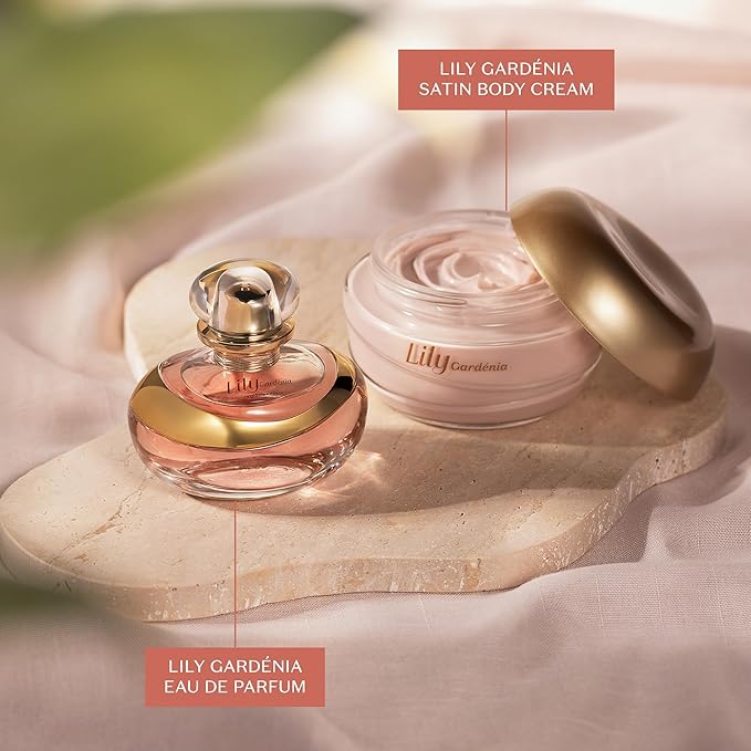 O Boticário Lily Gardénia Eau de Parfum for Women, A Bold, Intense White Floral Fragrance, 2.5 Ounce