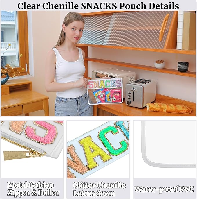 Travel Essentials Makeup Bag for Women Water-resistant Toiletry Organizer Nylon Cosmetic Pouch Preppy Stuff