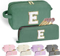 YOOLIFE Initial Travel Makeup Bag Cosmetic Bag - Teen Girl Gifts Trendy Stuff Friend Birthday Gifts for Women Teen Girl Kids