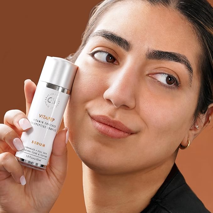 Clinical Resolution VitaPep Serum Best Anti Aging, Wrinkle and Boosts Collagen, Repairs Skin, Improving Tone and Texture, Hyaluronic Acid & Vitamin (1.0 fl.oz / 30ml)