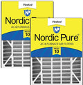 Nordic Pure 20x25x5 Air Bear AC Filter Replacement MERV 10 Pleated + Carbon 2 by NordicPure