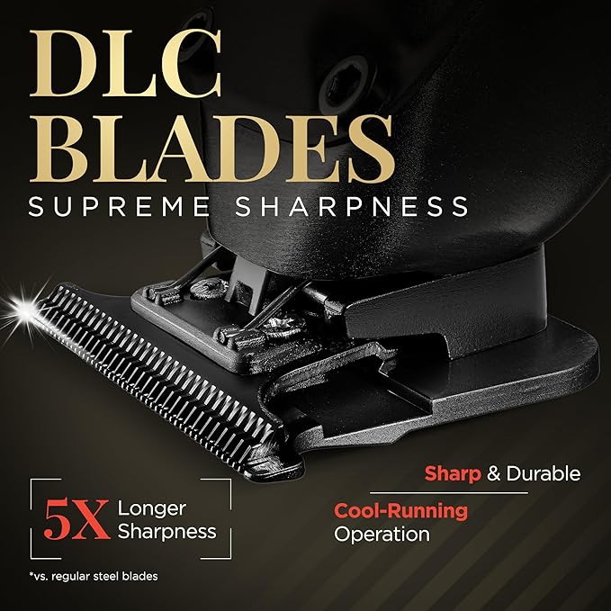 Fagaci Professional Zero Gapped Trimmer for Men, 5X Longer Sharpness Cordless Beard Trimmer for Men, T Liners Professional Trimmers for Barbers with Brushless Motor, Zero Gap Trimmers Barber T Blade