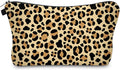 Cute Travel Makeup Bag Cosmetic Bag Small Pouch Gift for Women (Small Leopard)