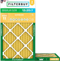 Filterbuy 12x20x1 Air Filter MERV 11 Superior Pet & Allergy Defense, by Filterbuy