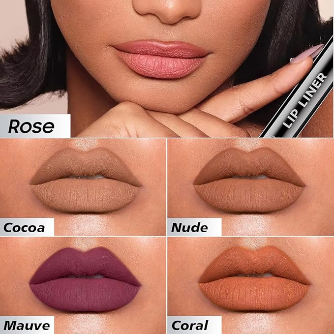 Lip Stain Peel Off - Waterproof Lip Liner, Long Lasting Transfer Proof & Smudge-Proof Lip Liner Stain Moisturizing Easy to Use Natural Lip Color (Nude)