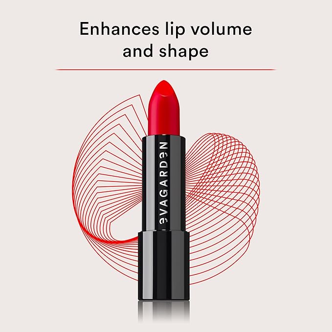 EVAGARDEN Classy Lipstick - Formulated with Natural Oils - Envelopes Your Skin with Satin Effect - Light, Pigmented Blend Gives Full Coverage and Chic Finish Instantly - 612 Flame Scarlet - 0.1 oz