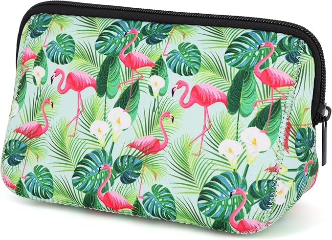Cosmetic Bag Waterproof Neoprene Zipper Pouch Travel Portable Toiletry Makeup Bags Organizer Case for Women and Girls