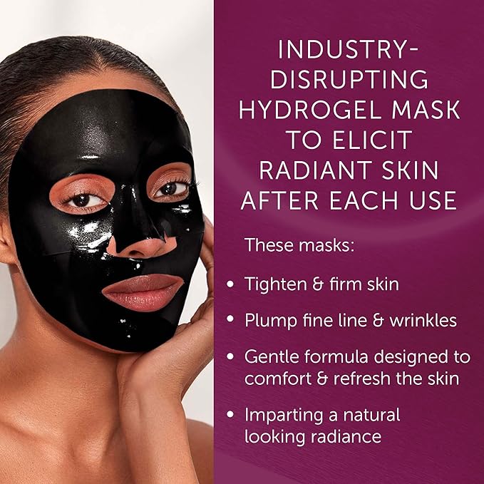 111SKIN Celestial Black Diamond Lifting and Firming Treatment Mask - Anti-Aging - Tone, Tighten, Retexturize Complexion - Fragrance Free - Set of 5 (2.5 oz each) - Face Mask