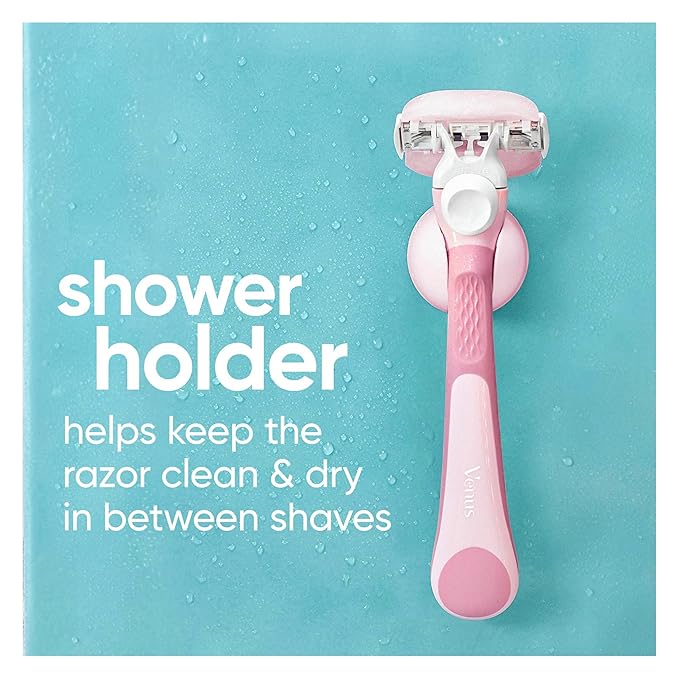 Gillette Venus ComfortGlide White Tea Women's Razor, Handle + 4 Blade Refills, Holiday Gifts for Women