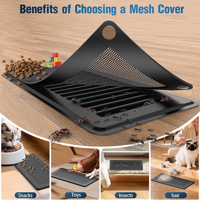 Magnetic Vent Covers with Vent Screen 7x13 Inch, Ceiling Air Vents to Block Dust - Image 4