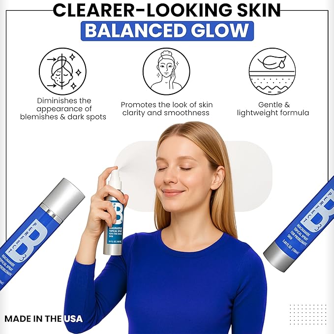 Niacinamide Face Spray – Topical Mist with Hyaluronic Acid, Glycerin, Vitamin B3, and Aloe for Skin Clarity, Texture & Hydration – Gentle Niacinamide Serum Alternative – 3.6 fl oz