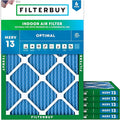 Filterbuy 17.5x21x1 Air Filter MERV 13 Optimal Smoke & Allergy Defense by Filterbuy