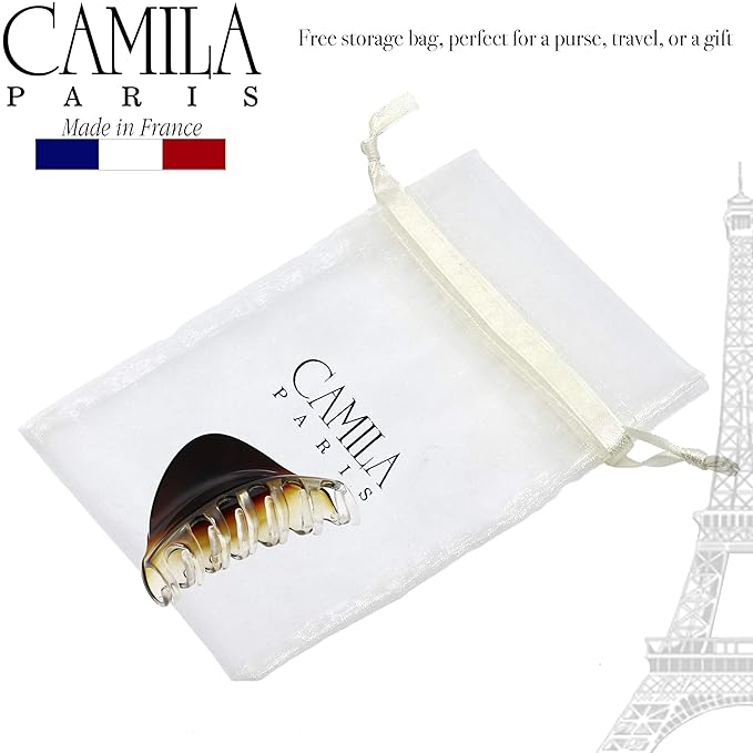 Camila Paris CP2379 French Hair Clip for Women for Thick Hair for Long Curly Wavy Hair, Girls Hair Claw Clips Jaw Styling Hair Accessories for Women, Strong Hold No Slip Grip, Made in France
