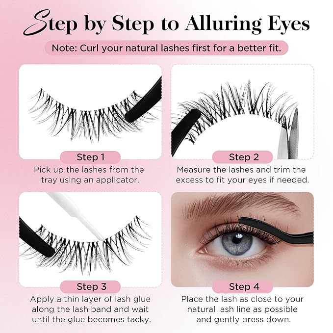 Bepholan False Eyelashes Natural Look Fake Eyelashes 3D Super Fluffy Eye Lashes Wispy Soft Band Easy to Apply 3 Pair Faux Mink Strip Lashes(M11)