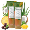 Saavy Naturals Body Wash Tropical Coconut Plant-Based Ingredients| Made In Usa | Sensitive Skin Body Wash, l Organic & Vegan Formula With Coconut Oil, Shea Butter, And Aloe Vera - 8.5 Fl Oz, 2 Pack