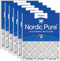 Nordic Pure 14x25x1 Pleated MERV 12 Air Filters 6 Pack by NordicPure