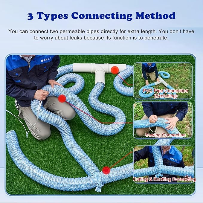 French Drain Pipe for Lawn, L 145ft) - Image 2