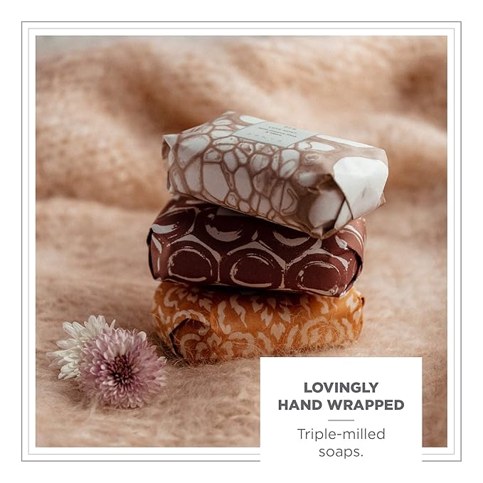 Zents Triple-Milled Luxe Bar Soap (Fig Fragrance) | Moisturizing Soap with Organic Shea Butter | Gentle Hand & Body Wash | Nourishes & Softens Skin | 5.7 oz
