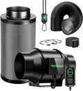 VIVOSUN Smart Air Filtration G6 Kit 6", AeroZesh G6 Inline Duct Fan by VIVOSUN