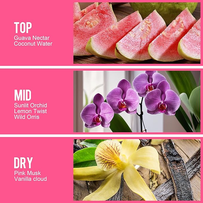 Perfume - No.8，Body Spray For Women（Eau De Perfum） Hair & Body Fragrance Mist，fruity aroma Vanilla Tune（Guava Nectar +Orchid +Vanilla） Perfumes For Women（3 fl oz）