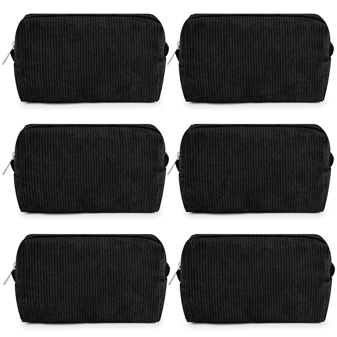 SOIDRAM Makeup Bag Preppy Cosmetic Bag Bulk Makeup Pouch Personalize Travel Toiletry Bag Organizer Cute DIY Makeup Brushes Storage Bag for Women
