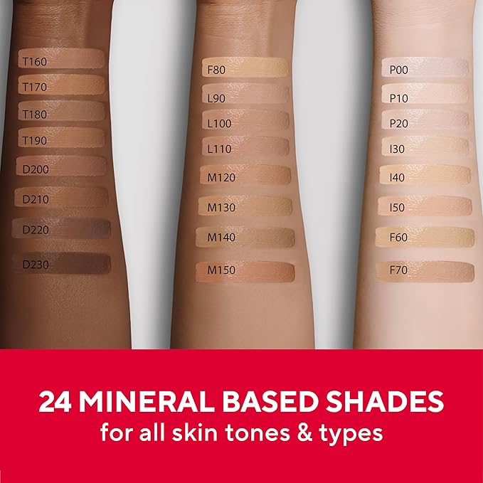MIRABELLA - Invincible for All HD Liquid Foundation, Moisturizing Face Products for All Skin Types, Full-Coverage Lightweight Foundation Makeup, Moisturizing & Hydrating Beauty Care, Medium M140
