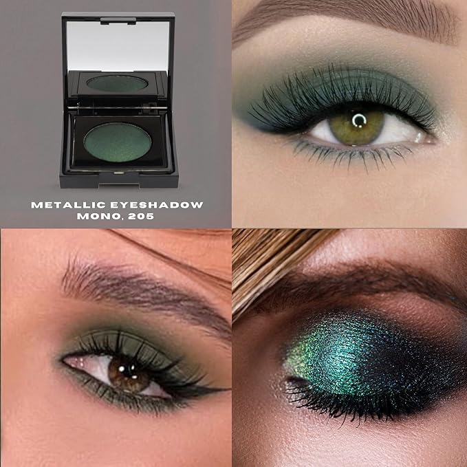 GA-DE Velveteen Metallic Eyeshadow Mono, 205 - Pearl Infused, Shimmer Eye Makeup - Silky-Soft, Densely Pigmented, Seamless Blend - 0.105 oz