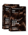 Madison Reed Radiant Hair Color Kit | 5NAC Dark Chocolate Brown with Copper-Auburn Undertones (Milano Brown) 100% Gray Hair Coverage | Dimensional Permanent Hair Dye | PPD & Ammonia-Free | 2 Pack
