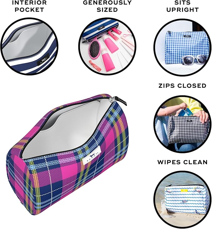 SCOUT Packin' Heat Toiletry Bag - Makeup, Toiletry & Cosmetic Bag, Fits Full Size Items, Inside Pocket, Water-Resistant, Zips Closed