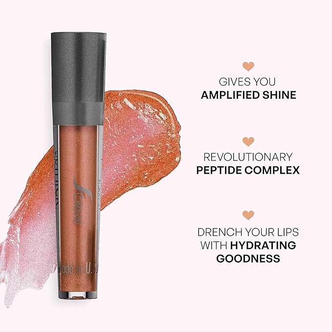 SORME Treatment Cosmetics LipThick Gloss | Plumping for Shiny and Fuller Looking Lips With Maxi-Lip Peptides | Unveil Shade
