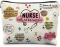 Nurse Makeup Cosmetic Bags - Women's Appreciation & Graduation Gift with Daily Affirmations