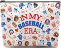 Baseball Gifts Makeup Bag for Women Birthday Gift for Baseball Lovers Baseballs Fans Merch Cosmetic Bag Pouch