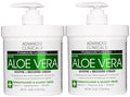 Advanced Clinicals Aloe Vera Lotion Skin Care Relief | Vitamin E Infused Hyaluronic Acid Moisturizer & Vitamin C Body Lotion For Women & Men Helps Improve Look Of Extremely Dry Skin, 16 Ounce, 2-Pack