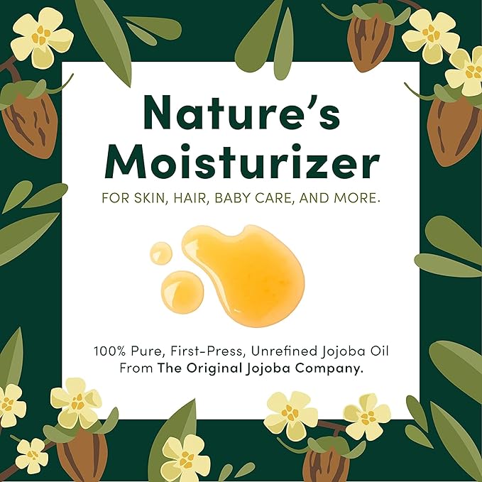 HobaCare Organic Jojoba Oil Bulk - Unrefined Carrier Oil for Soap Making, Hair, Face, Beard, Scalp, Massage, Skincare Spa - Natural, Pure, Hexane Free, Long Shelf Life (128 oz Gallon)
