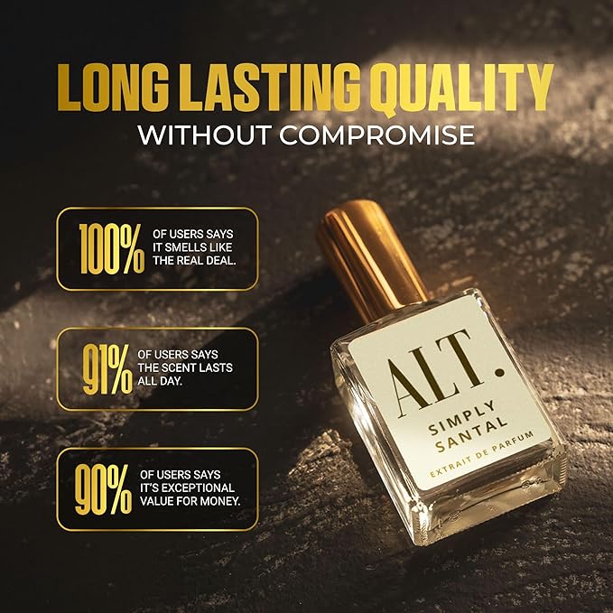 ALT. FRAGRANCES Simply Santal Extrait de Parfum Unisex Perfume Inspired by Santal 33 Perfume 60ml