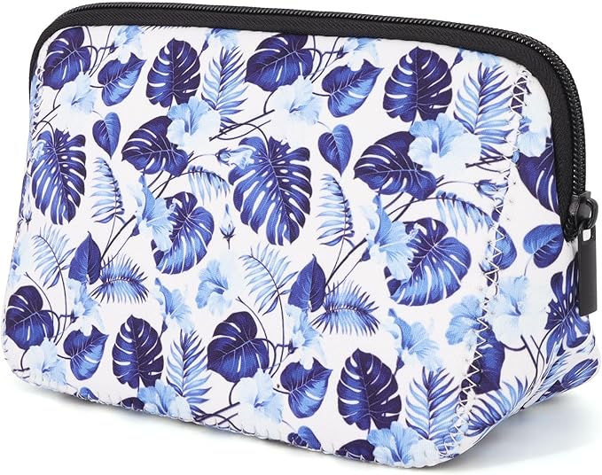 Cosmetic Bag Waterproof Neoprene Zipper Pouch Travel Portable Toiletry Makeup Bags Organizer Case for Women and Girls