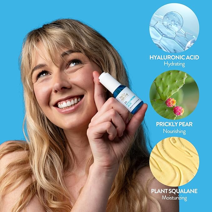 By Nature 2% Hyaluronic Acid Serum for Face & Neck - Skincare from New Zealand - 2% Hyaluronic Acid Facial Serum Concentrate - 1fl. Oz