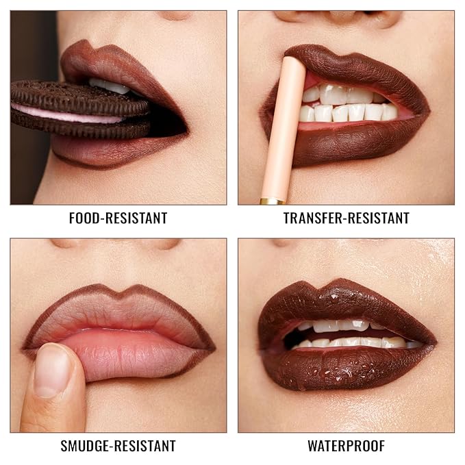 Oulac Waterproof Lipliner Pencil - Smooth and Creamy, Retractable Lip Makeup for Precision Application, Vegan & Cruelty-Free, LL02 Tempting Taupe