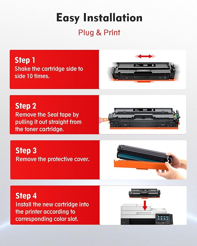 054H Black Toner Cartridge Set 2 Black - High Yield Replacement for Canon 054 054H CRG054H, Compatible with Color ImageCLASS MF644Cdw MF642Cdw LBP622Cdw MF641Cw MF644 MF642 Printer (2 Pack)