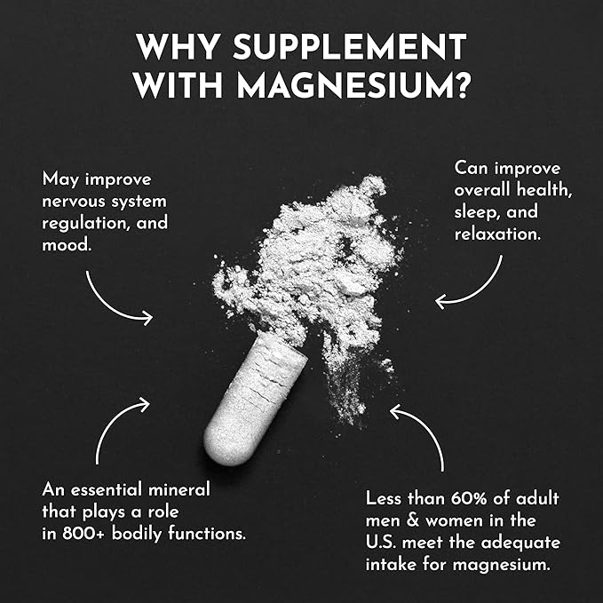 Magnesium Complex – 60‑Capsule Five Bioavailable Magnesium Forms (Aquamin® Sea Minerals, Malate, Orotate, Taurate, Bisglycinate) – Supports Relaxation, Sleep, Mood, Heart & Nervous System